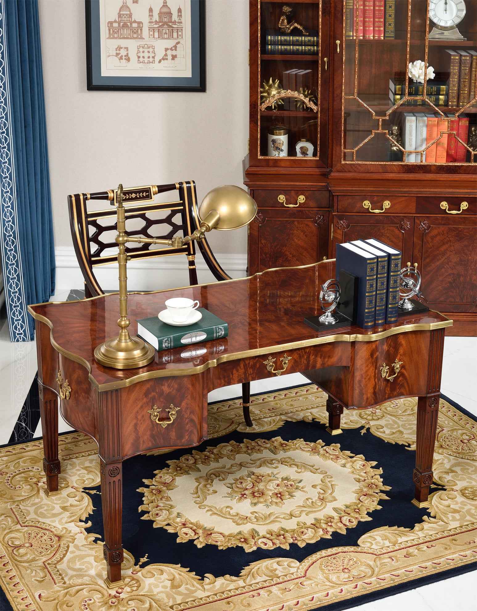 AI-7105-128 bookcase desk