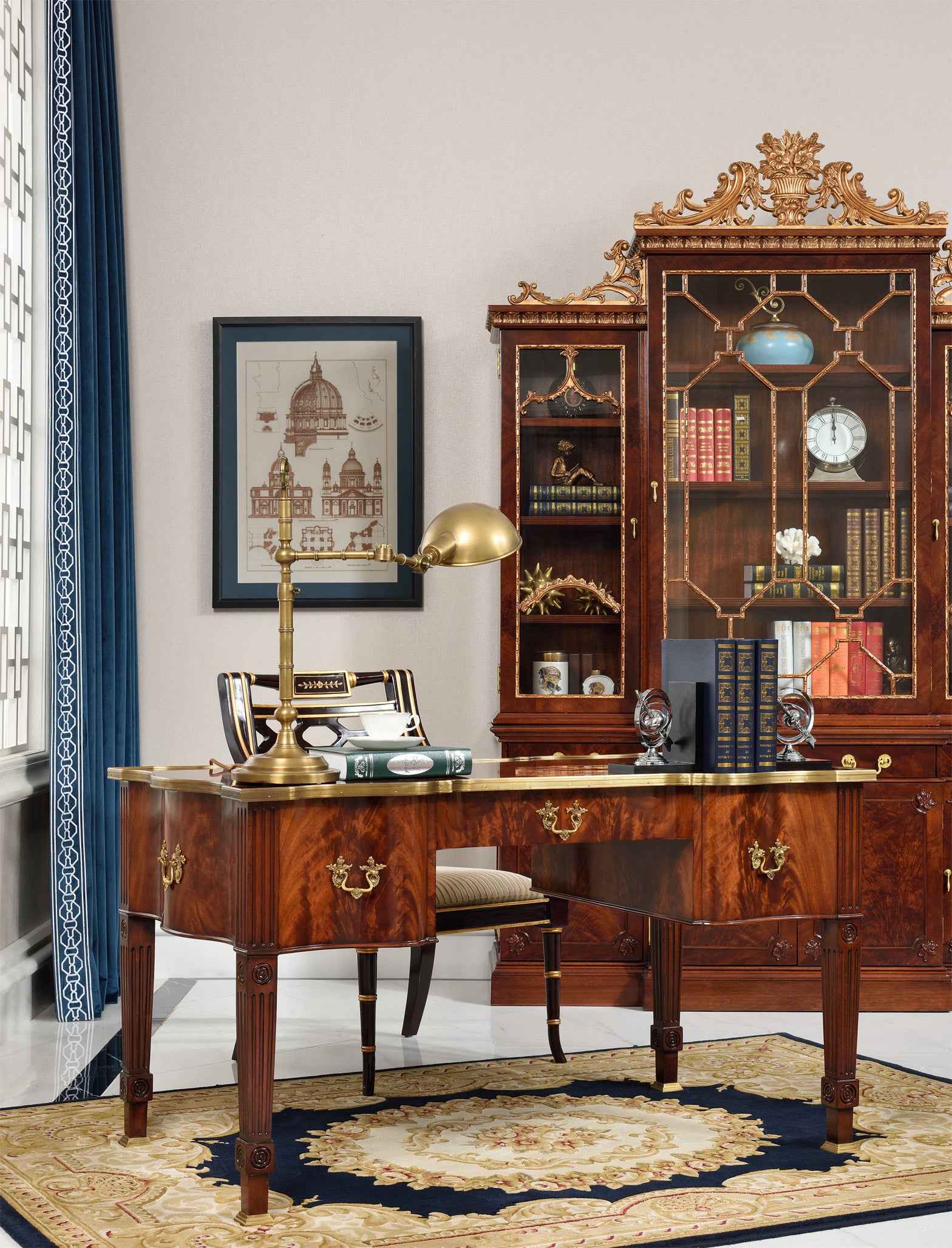 AI-7105-128 bookcase desk