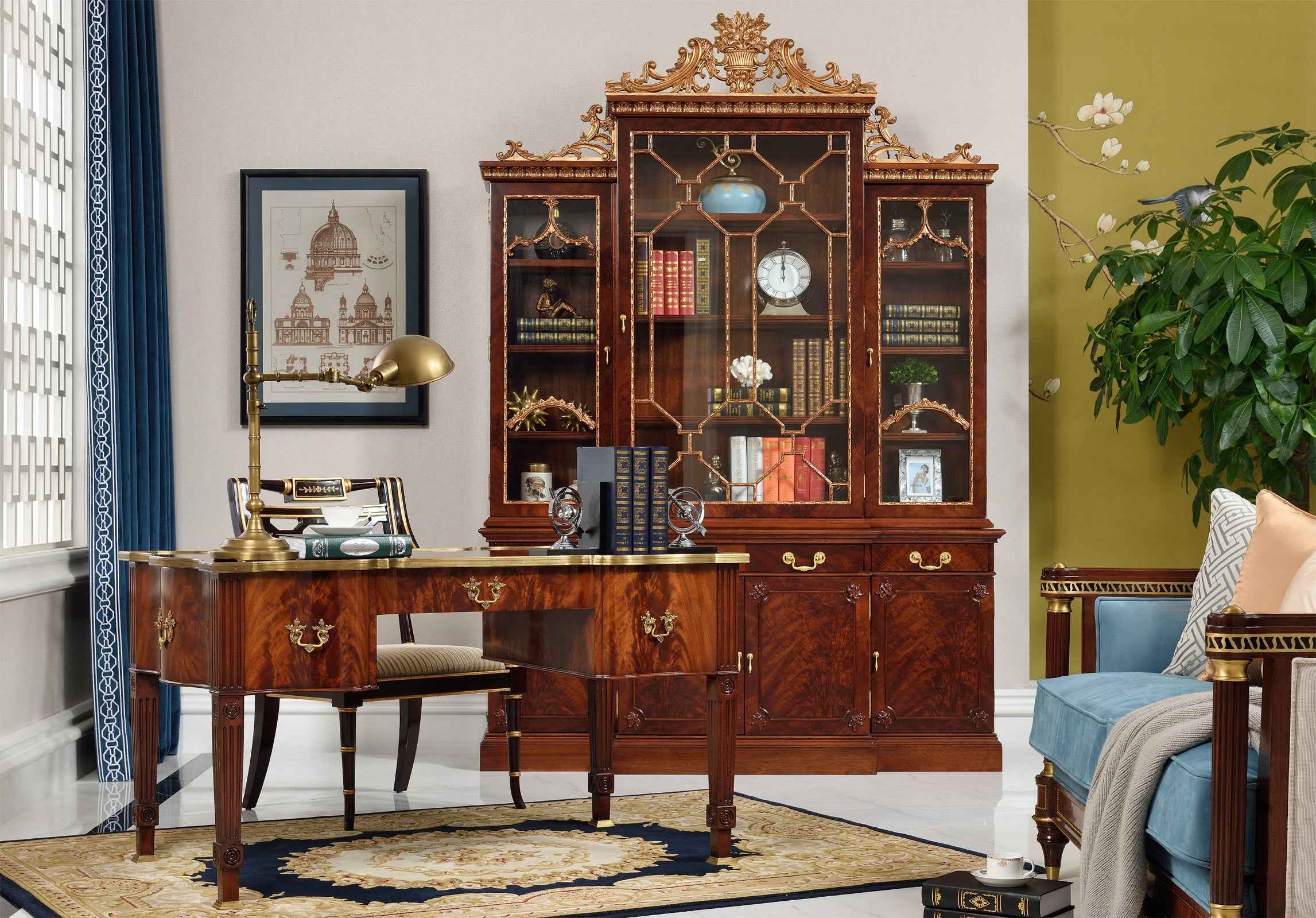 AI-7105-128 bookcase desk