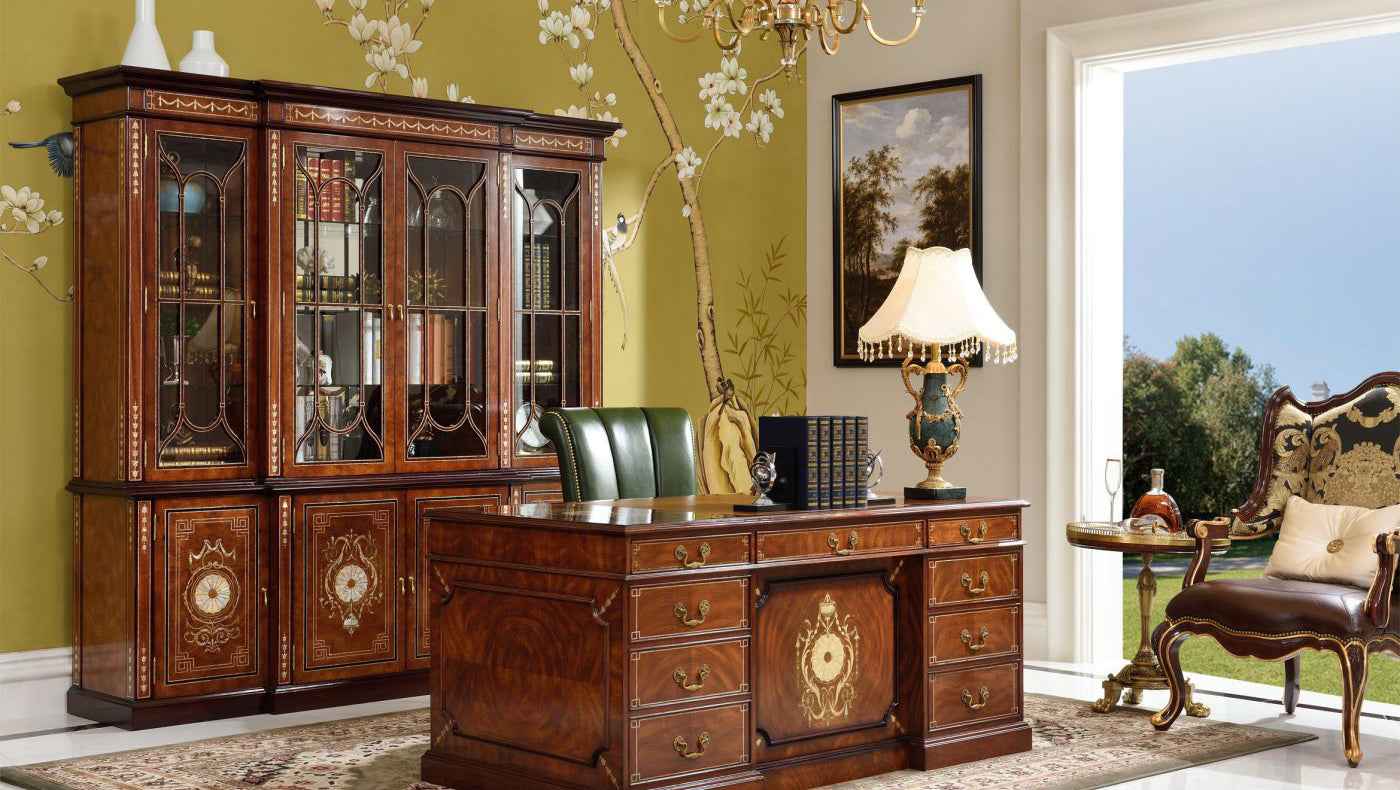 AI-7105-221 bookcase desk,Boss Table , Office Table