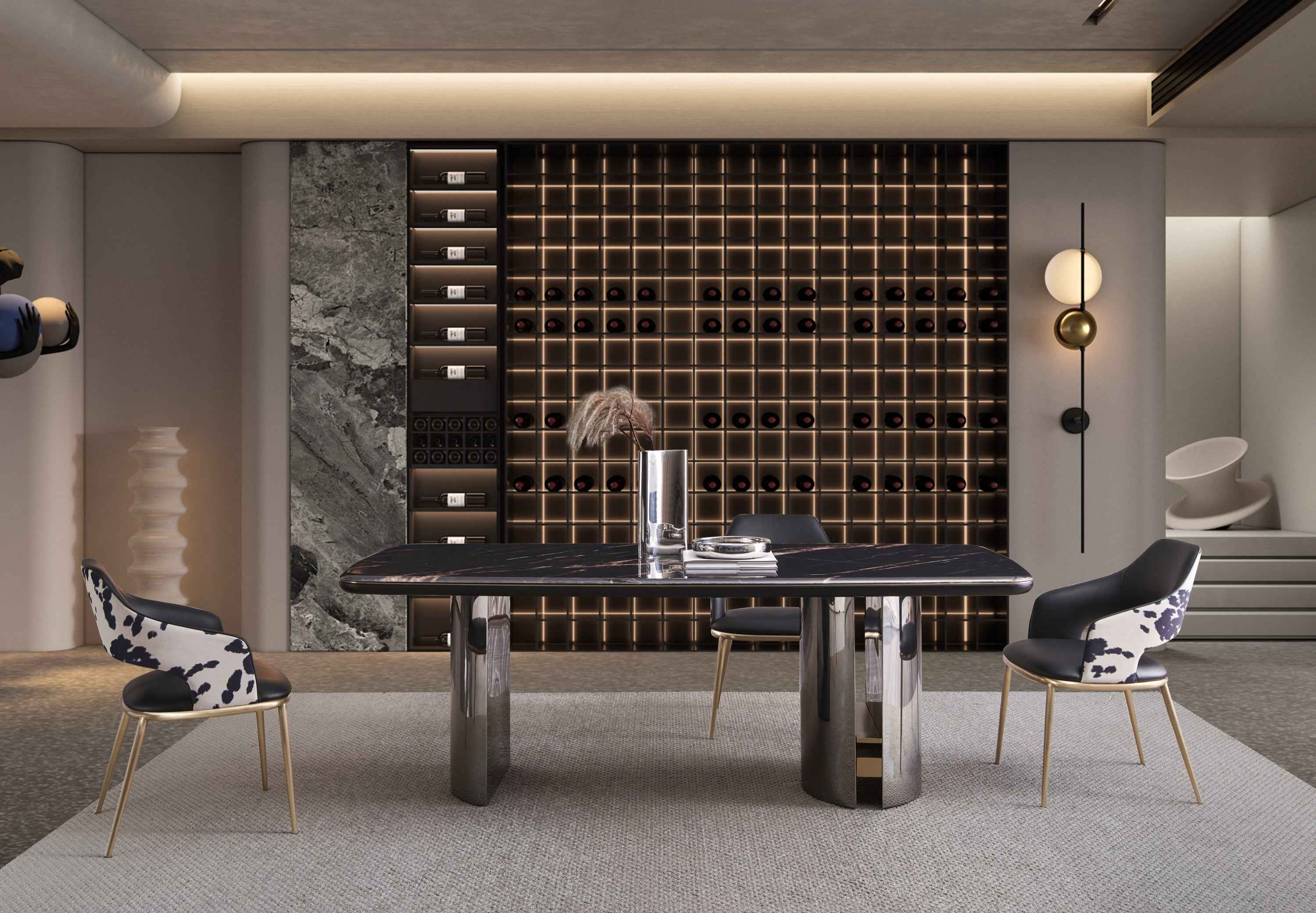 Italian minimal style dining chair DB3-053-1 dining chair