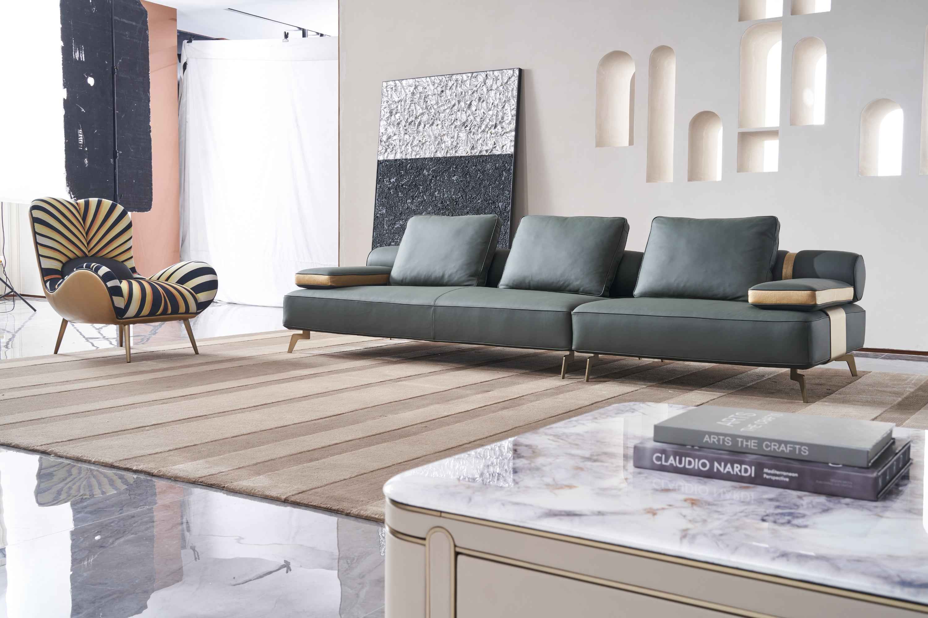 Modern Minimalist FA82 Full Leather Sofa DJ3-053 Sofa