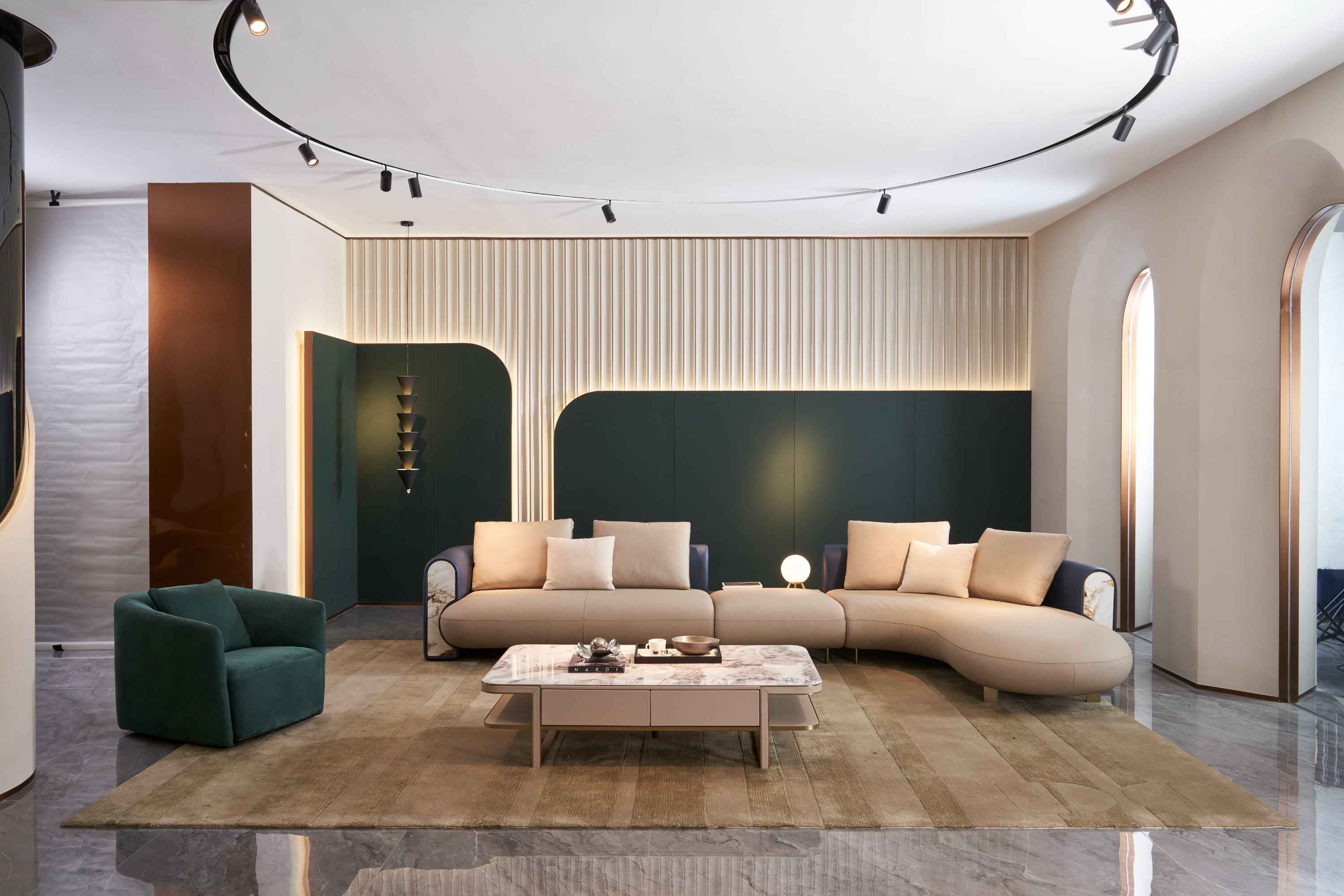 Italian minimalist AB04 leather sofa DJ5-052 Sofa