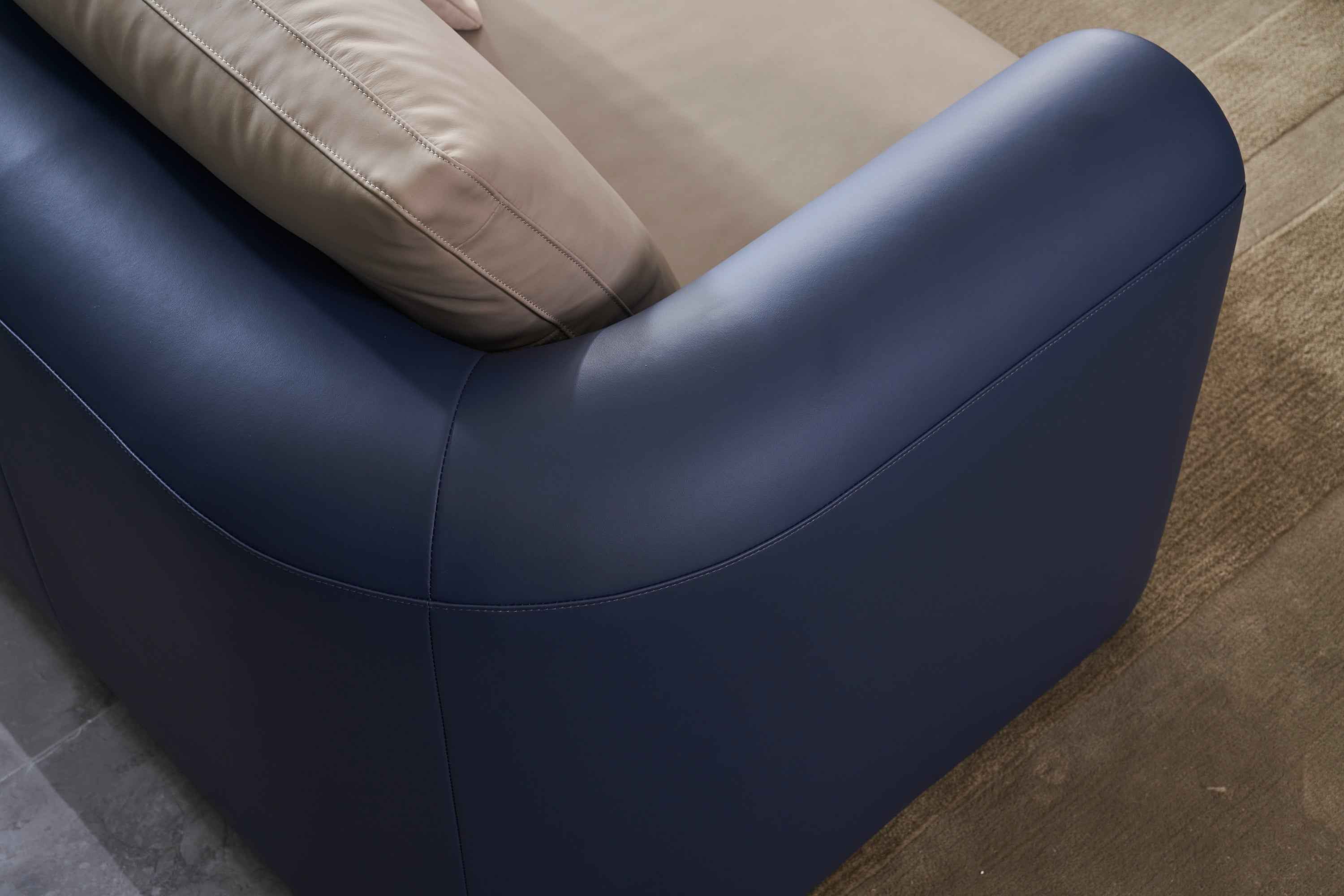 Italian minimalist AB04 leather sofa DJ5-052 Sofa