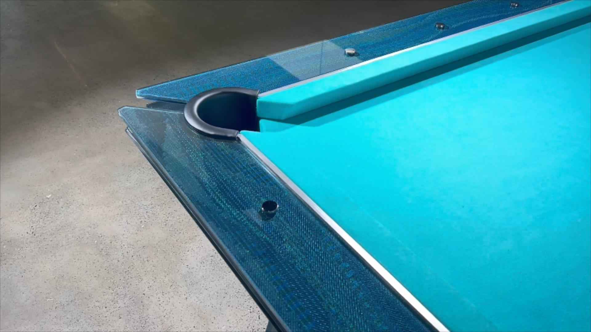 Special funds Special customization Red glass pool table