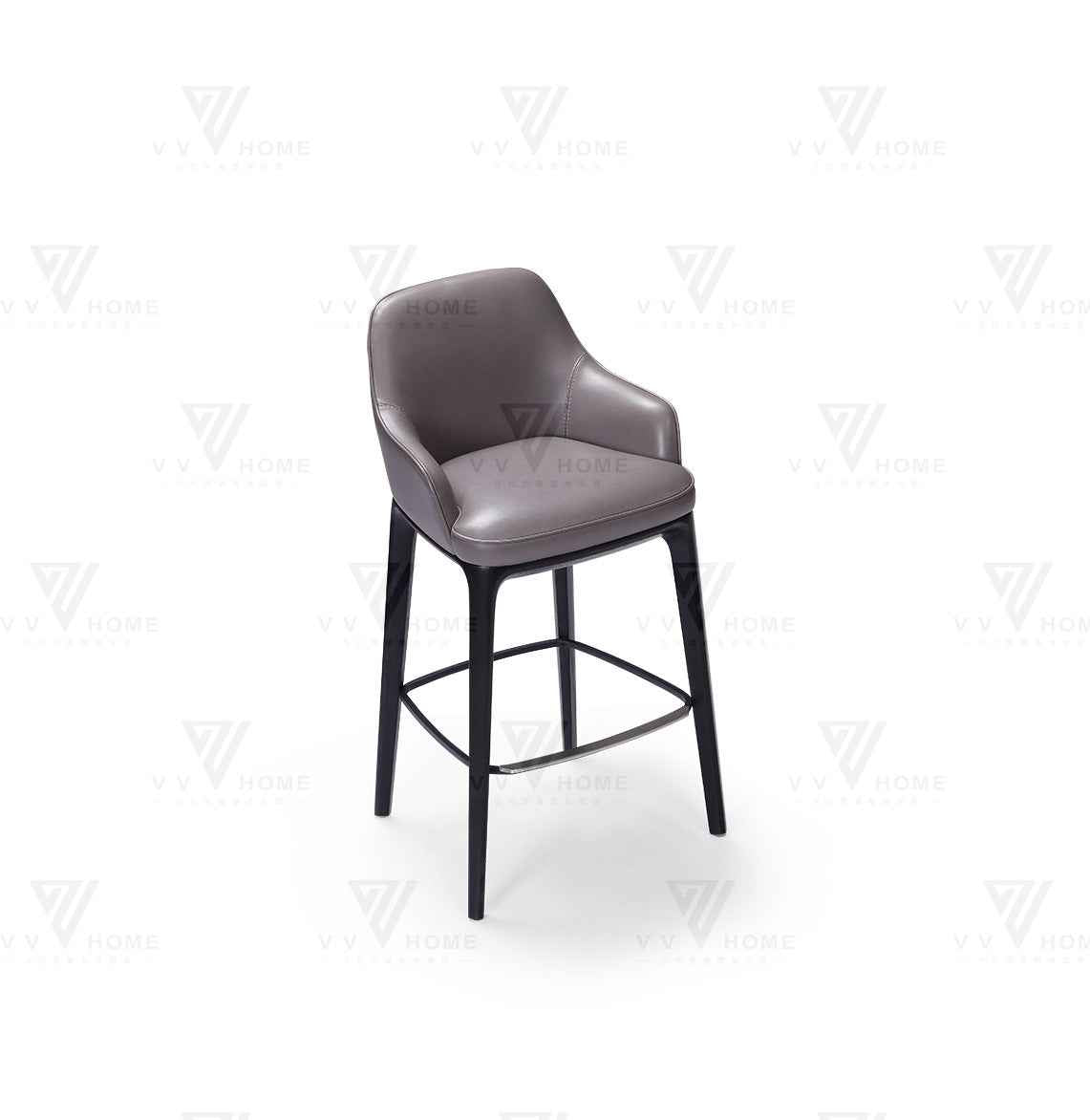 Italian minimalist leather Barstool chair HD1-1823 Barstool