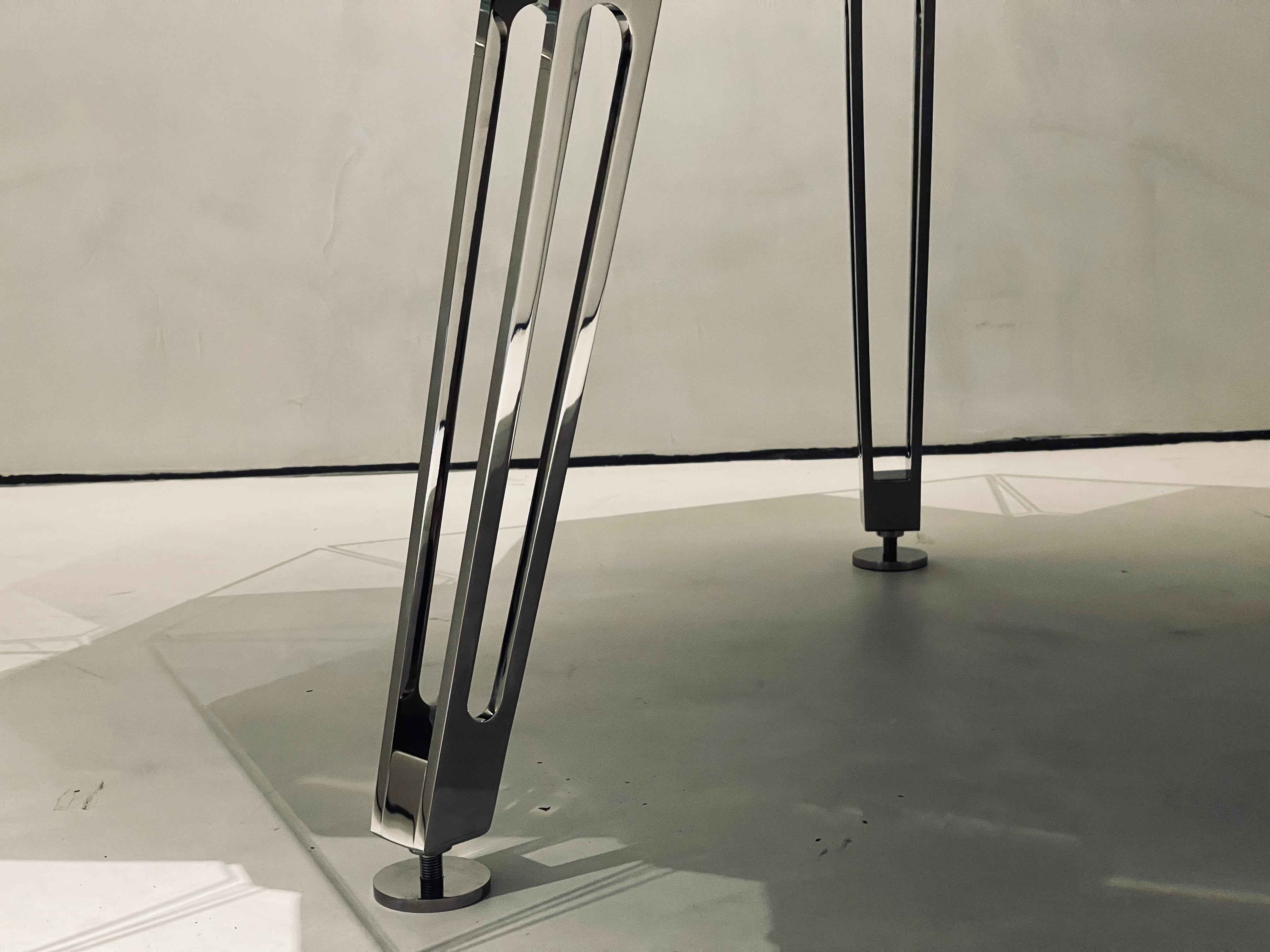 Black Walnut CRYSTAL GLASS TEN SEAT CHESS AND CARD TABLE Poker TABLE