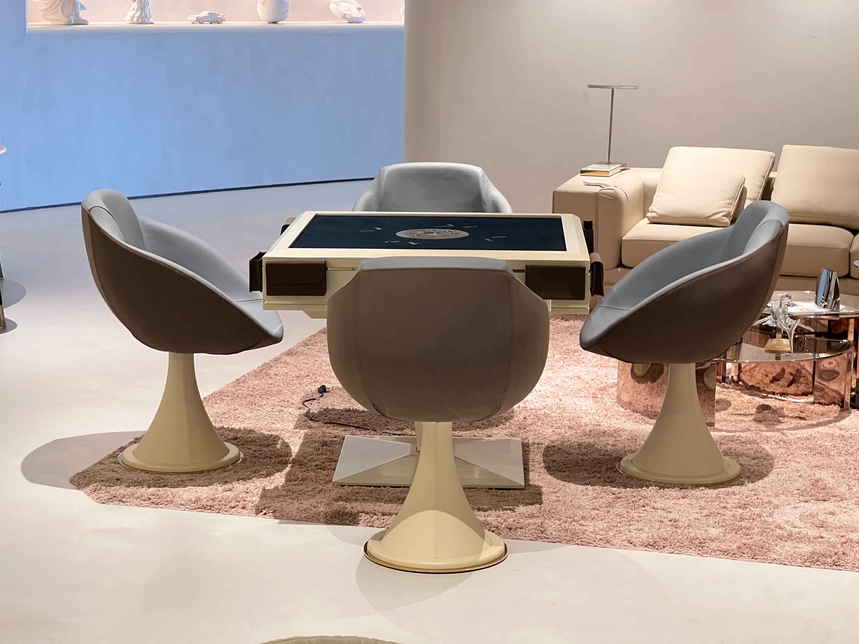 Light luxury cone type automatic mahjong table