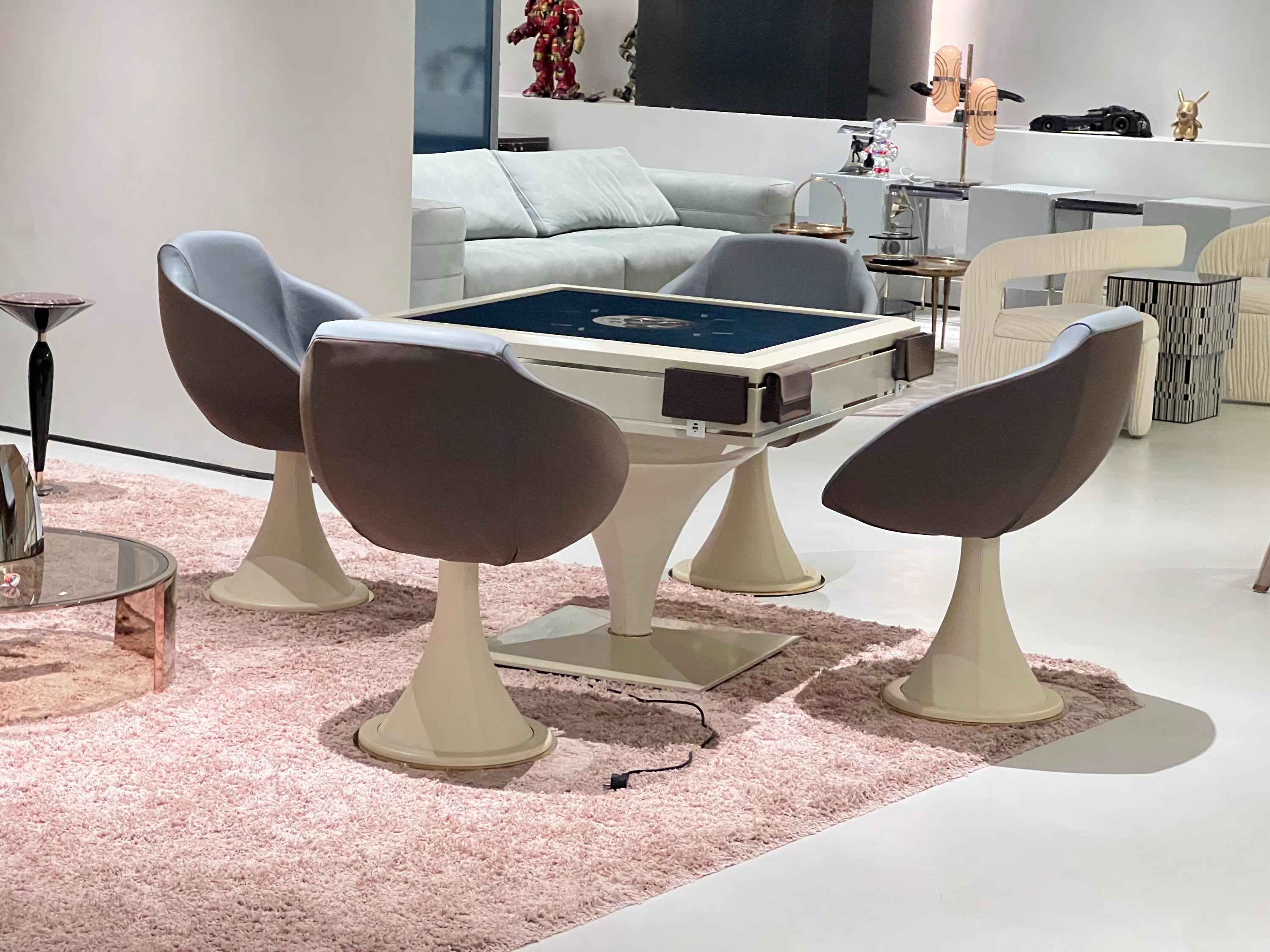 Light luxury cone type automatic mahjong table