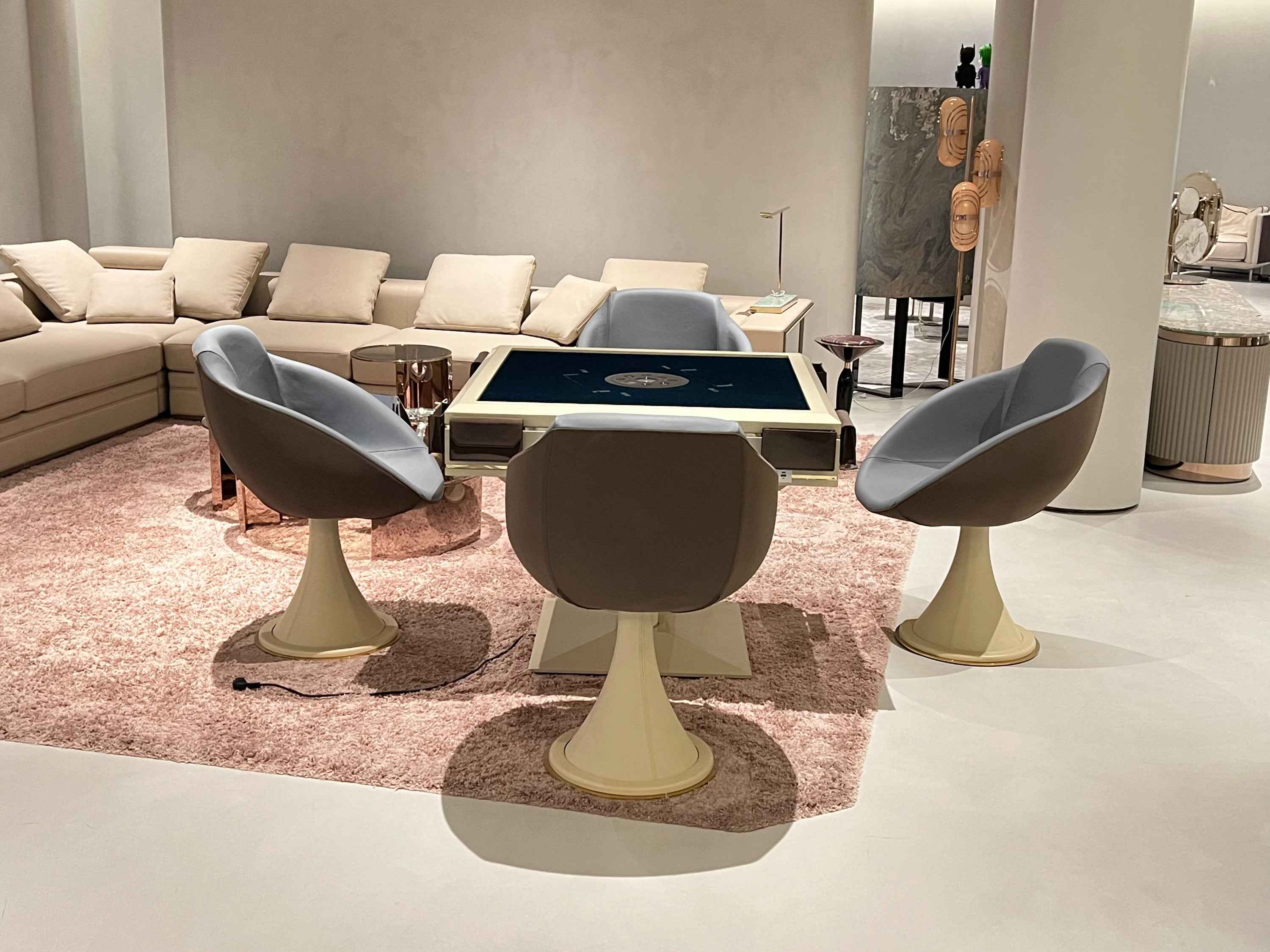 Light luxury cone type automatic mahjong table