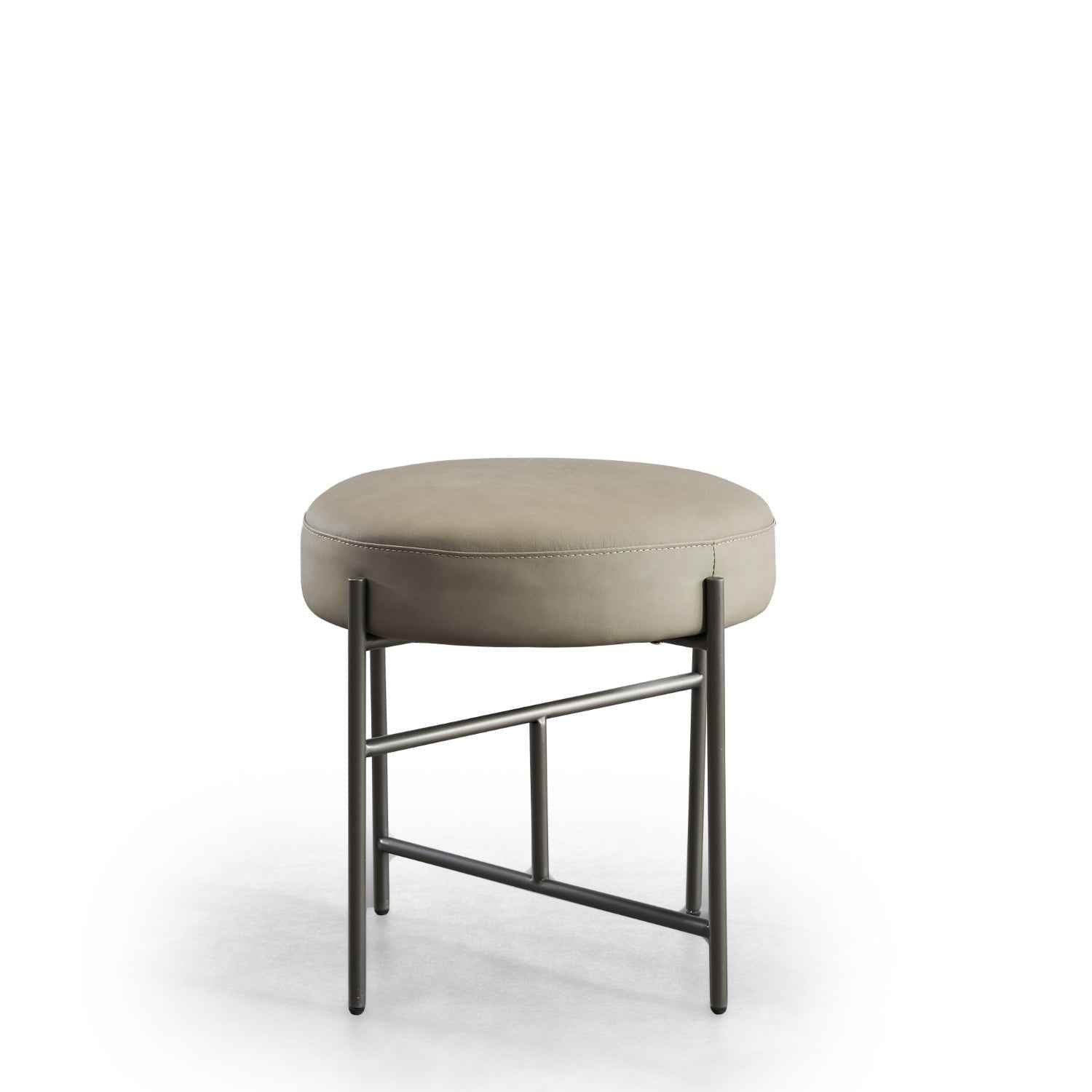 Luxury Leather Round Metal VD3-2071-1 Round Stool
