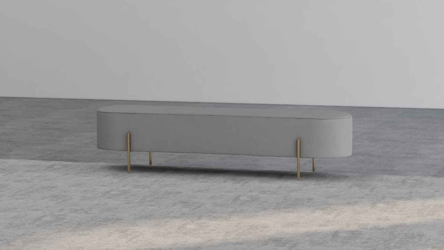 Italian minimalist FA96 full leather long tea stool VD5-1907-1 Tea stool