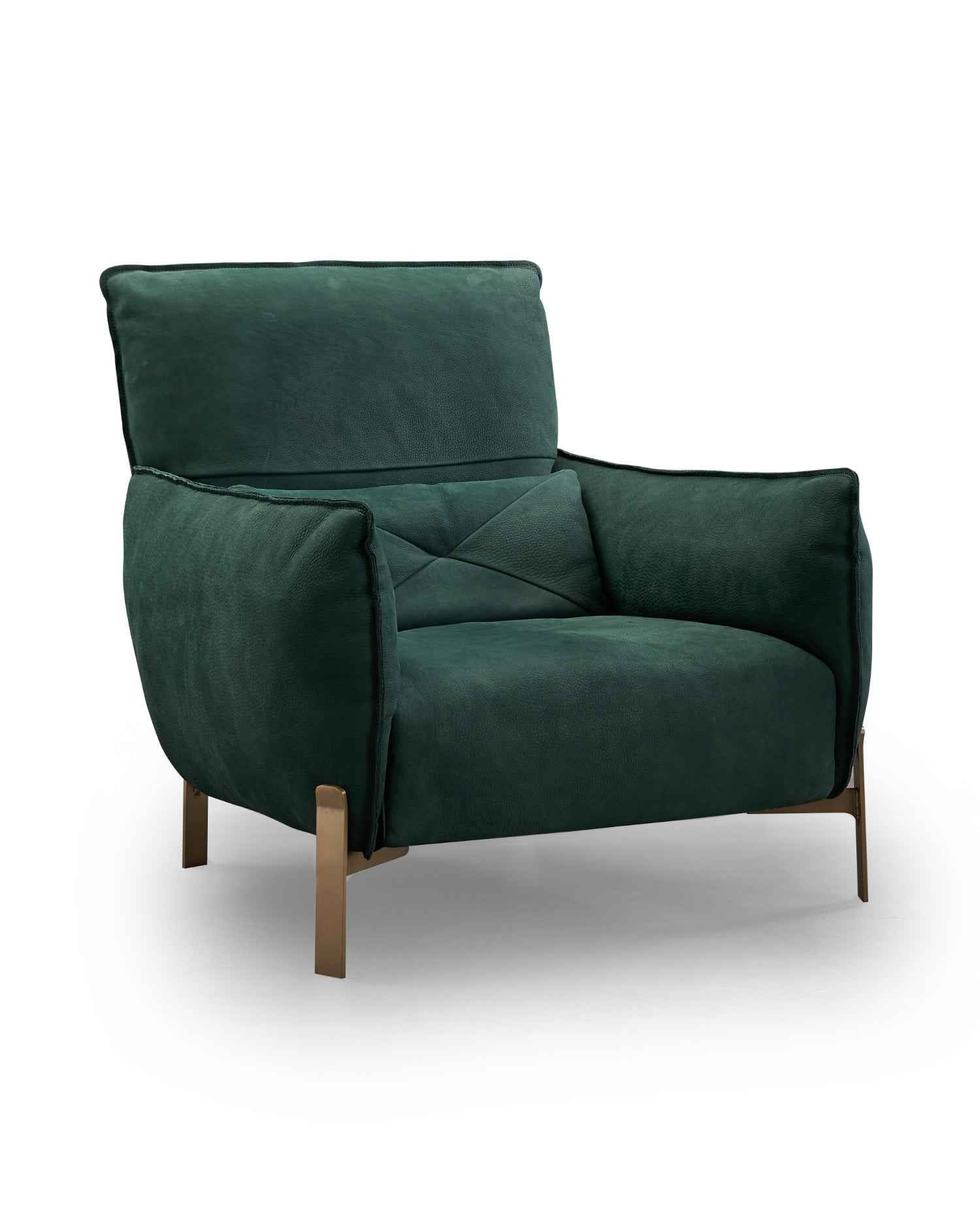 Italian minimalist AA49 all-leather green lounge chair VE5-2019 Lounge chair