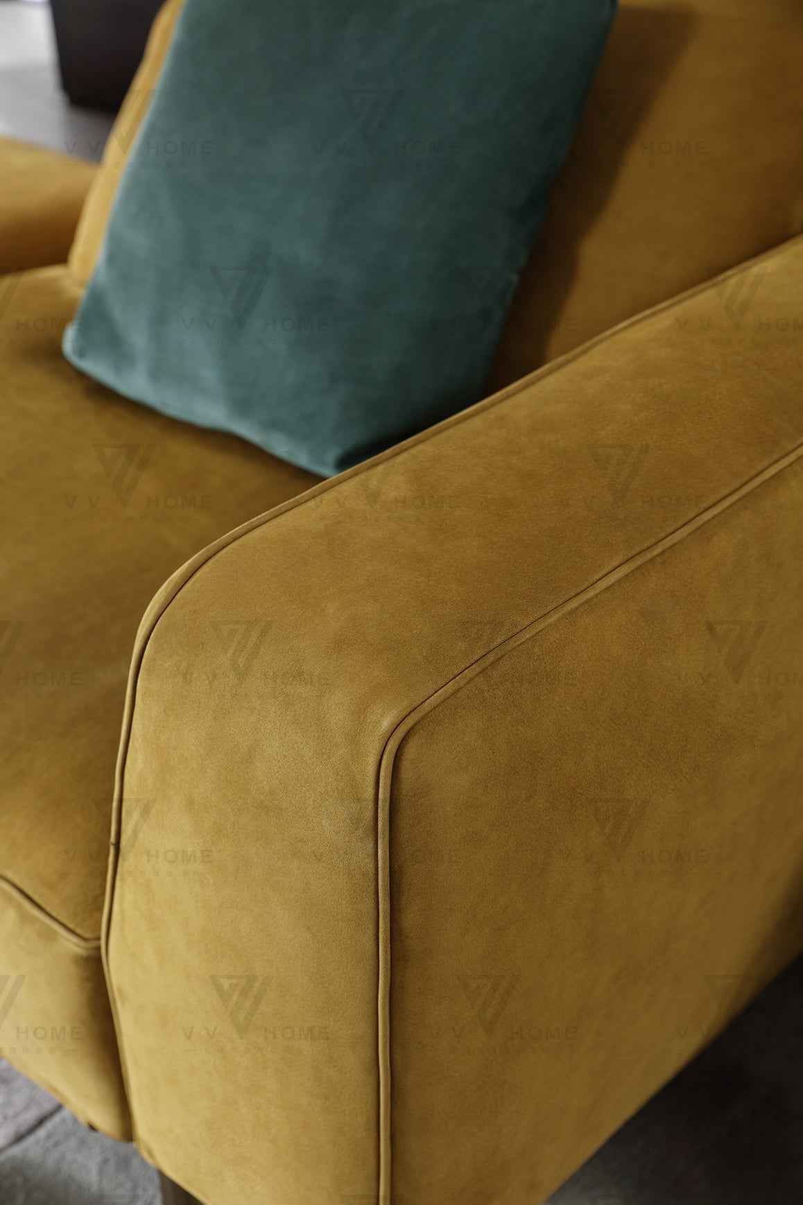 Italian minimalist home quality all leather sofa VJ5-1901 sofa