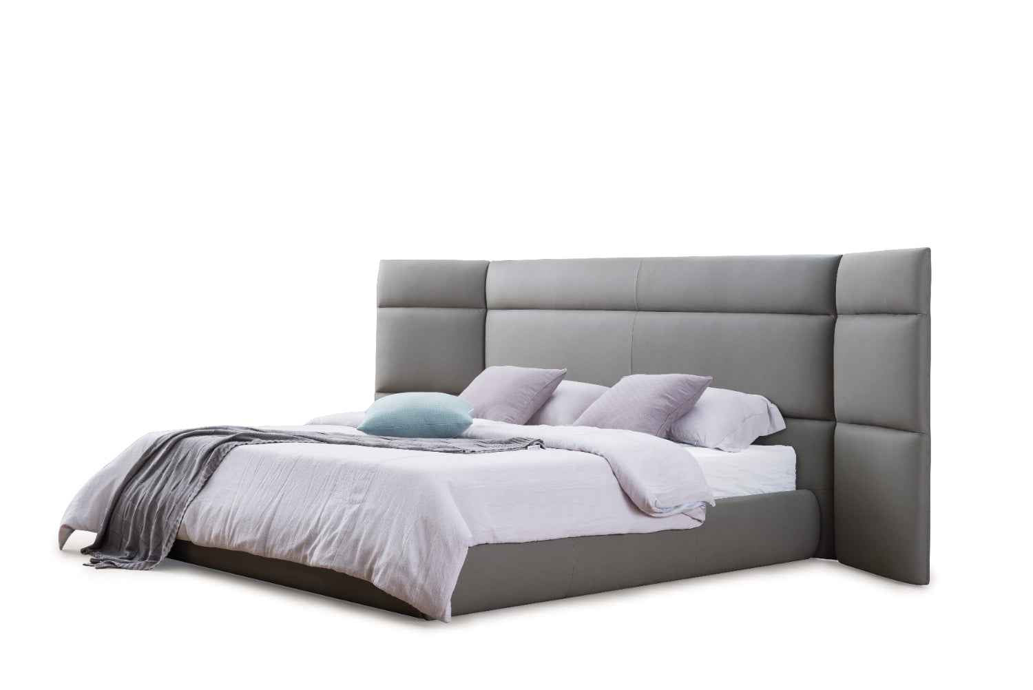 Italian minimalist style A60 full leather cover bed KB-VVCASA-BED-VX1-1802-1 Bed