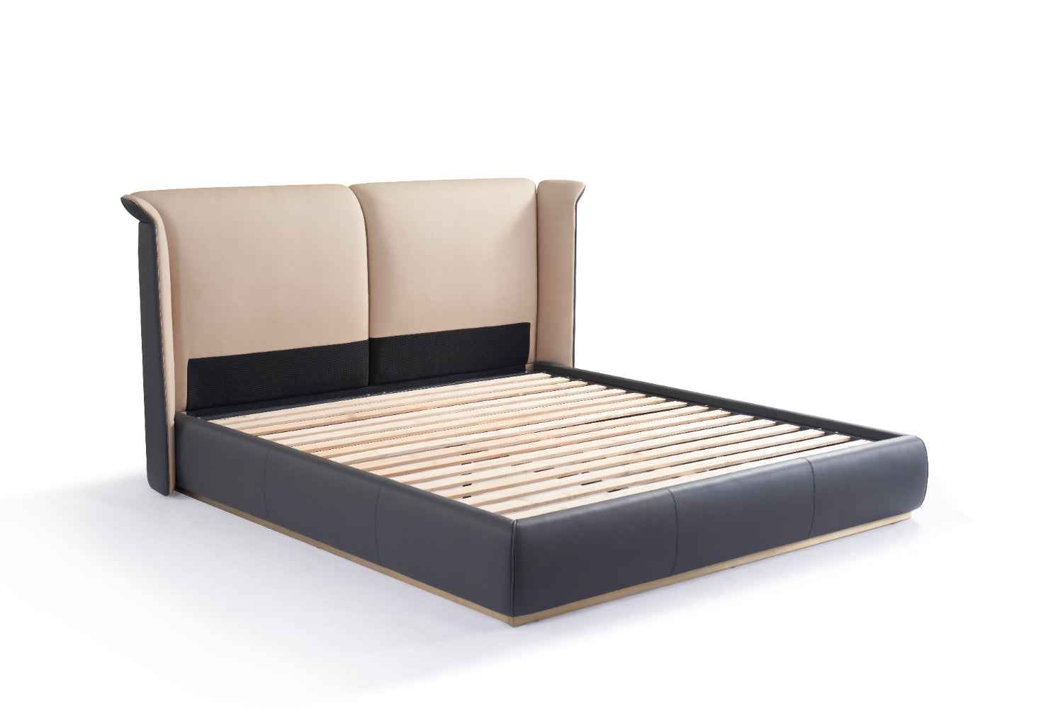 Italian Minimalist Microfiber Bed Set KB-VVCASA-BED-VX5-2105-1 Bed