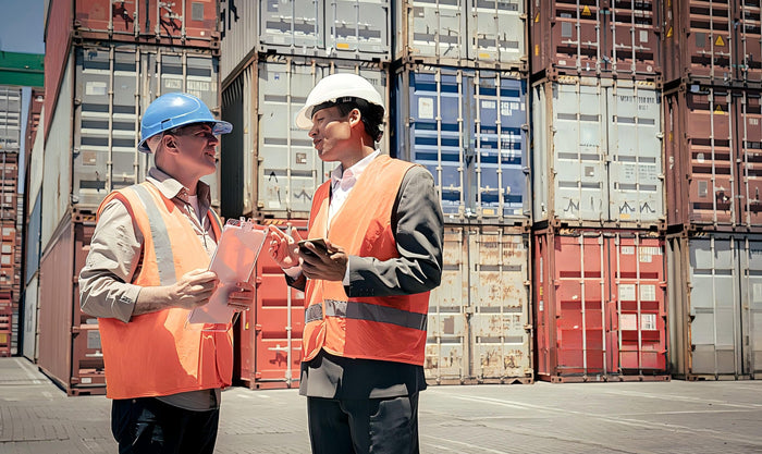 A guide to hassle-free customs clearance, illustrating how expert coordination of shipping documents and port procedures ensures smooth container delivery.