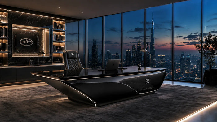 Advanced Materials in Bespoke Office Design: Carbon Fiber, Automotive Lacquers, and Exotic Leathers