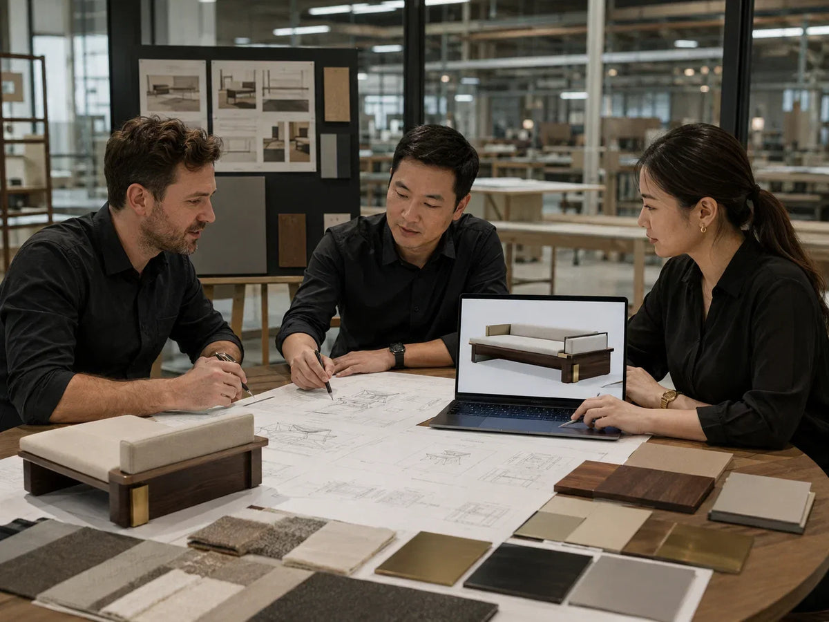 Custom furniture development process from design intent to production-ready manufacturing