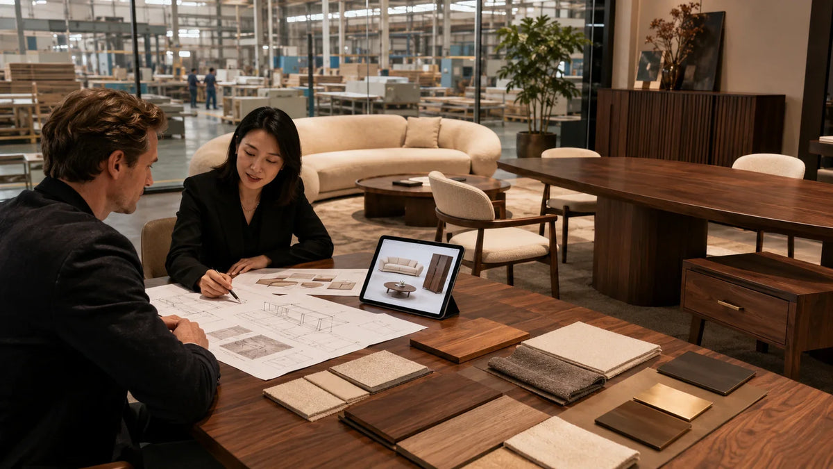 Furniture MOQ for custom orders reviewed with a Foshan furniture manufacturer