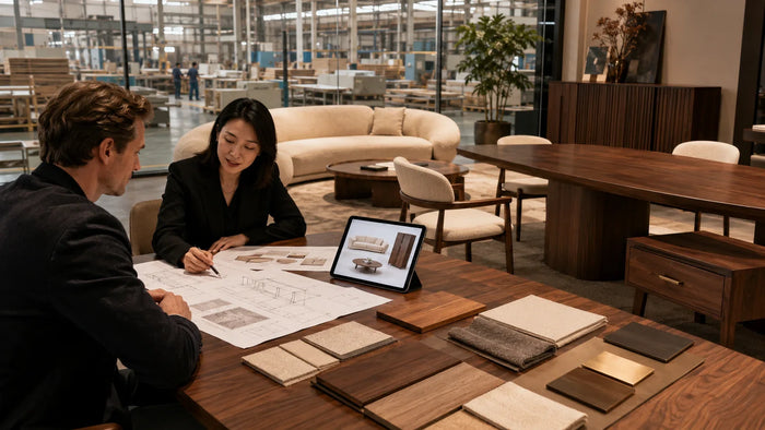 Furniture MOQ for custom orders reviewed with a Foshan furniture manufacturer