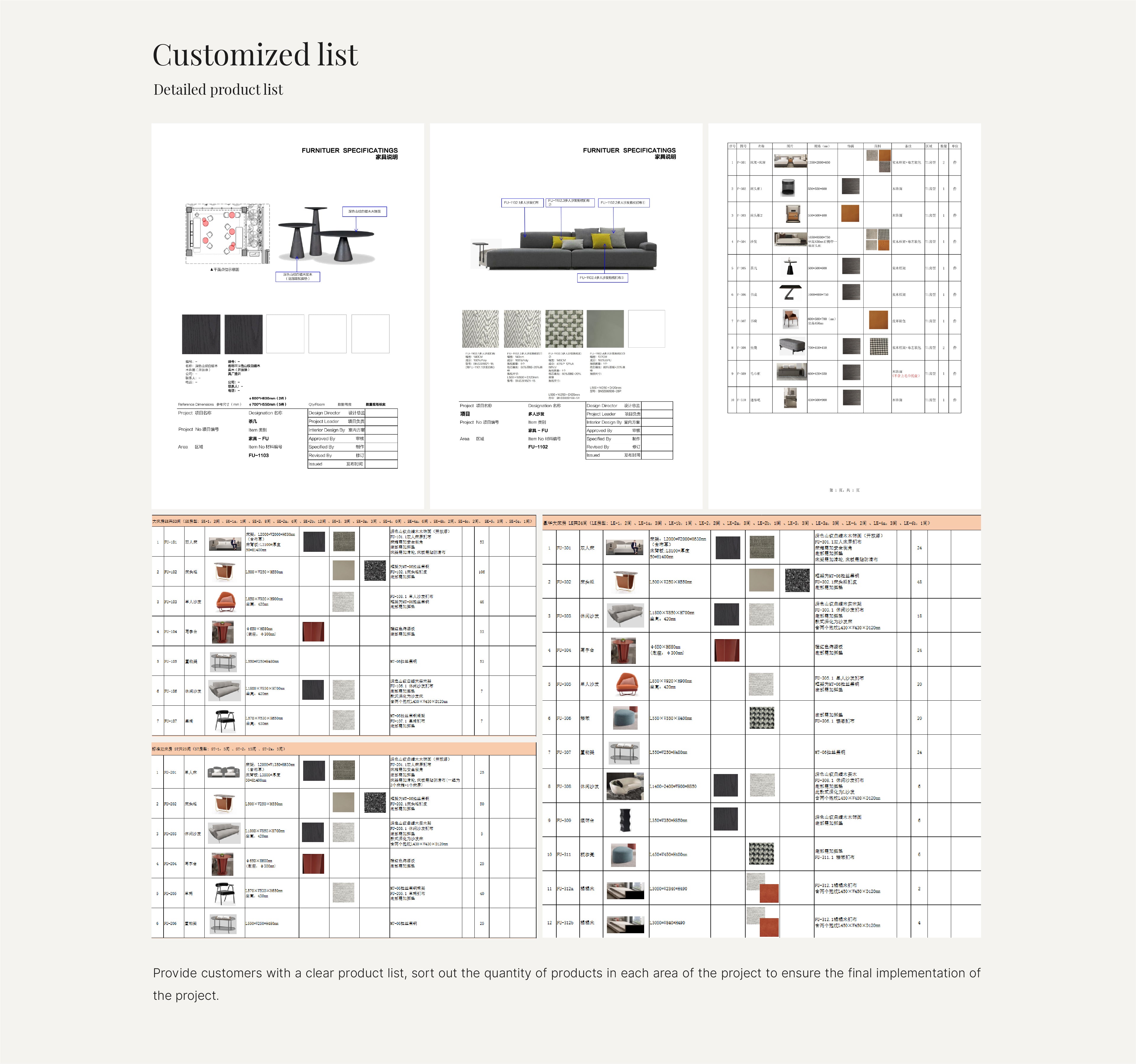 Furniture Customization Service | Bulk Customized Quotes - Hotel&Villa&Resorts Project chiuchiufurniture_service