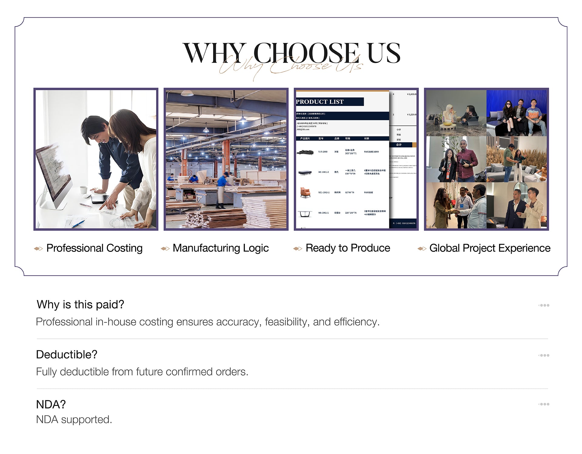 [Bulk Project Quotation Service] 1-on-8 Dedicated In-House Team (Foshan Furniture Family Factories · Product & Engineering Department Support) - Chiuchiufurniture