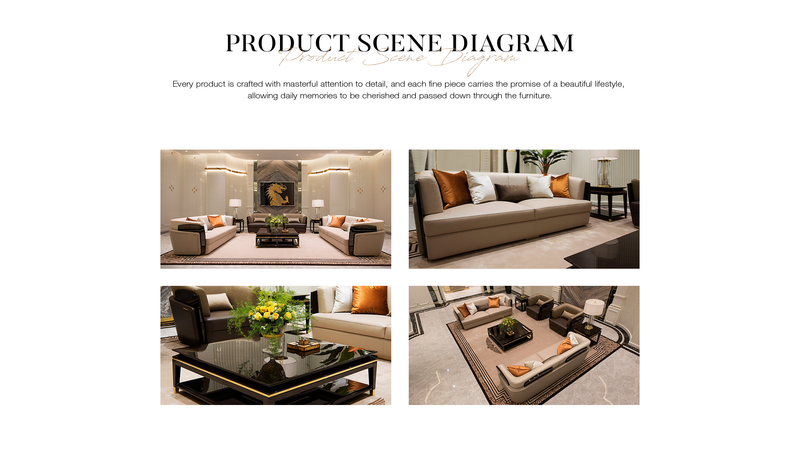 Light luxury style fabric Bentley sofa set, customized hotel sofa series W008SF1 Sofa