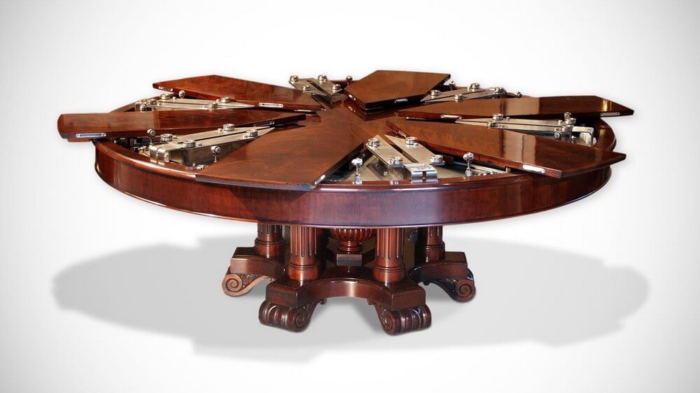 Fletcher Capstan Expandable Table - Automatic Expansion Round Dining Table