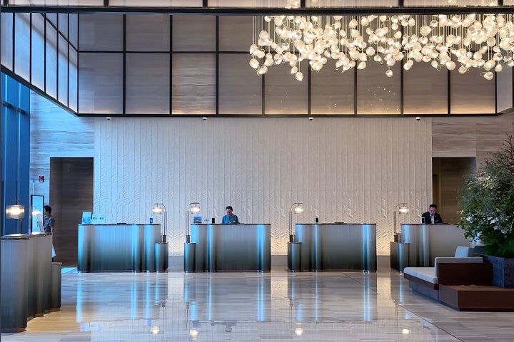 Completed Marriott Hotel Hangzhou interior with custom hotel furniture