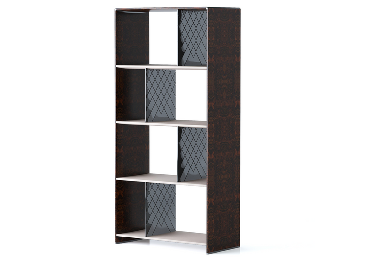Contemporary Wooden Bookshelf with Storage W016S26 Bentley Closet office bookshelf