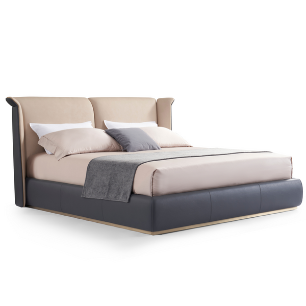 Italian Minimalist Microfiber Bed Set KB-VVCASA-BED-VX5-2105-1 Bed