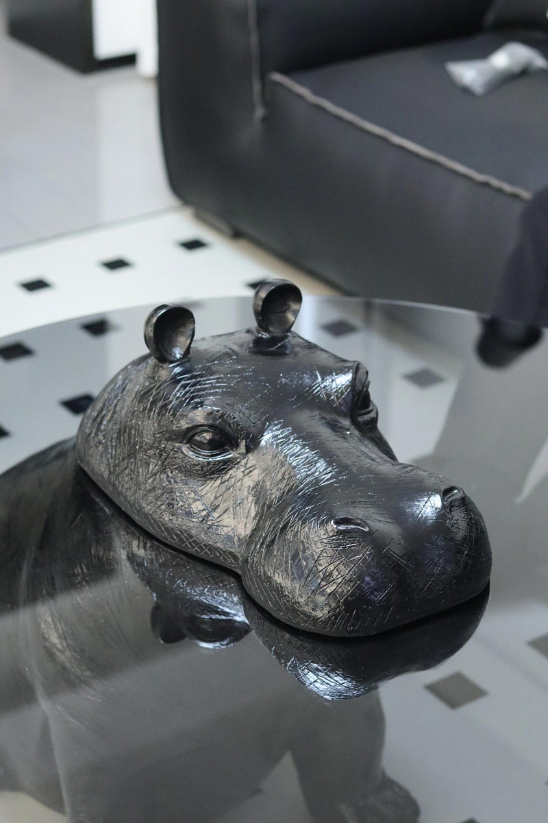 Hippo Coffee Table: A Fusion of Dynamic Sculpture and Modern Home Art