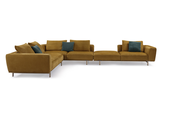 Italian minimalist home quality all leather sofa VJ5-1901 sofa