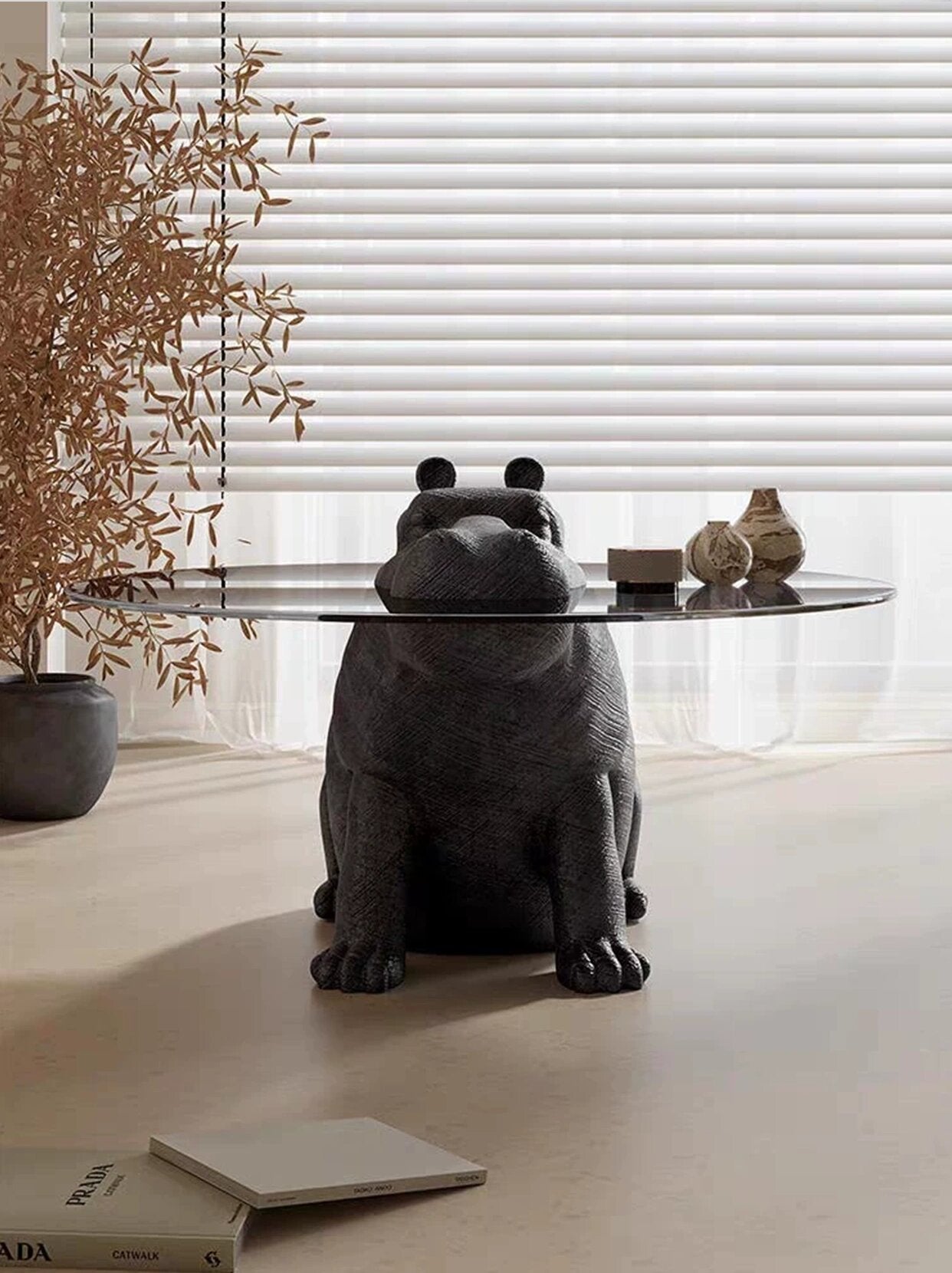 Hippo Couchtisch: Eine Fusion aus dynamischer Skulptur und moderner Wohnkunst