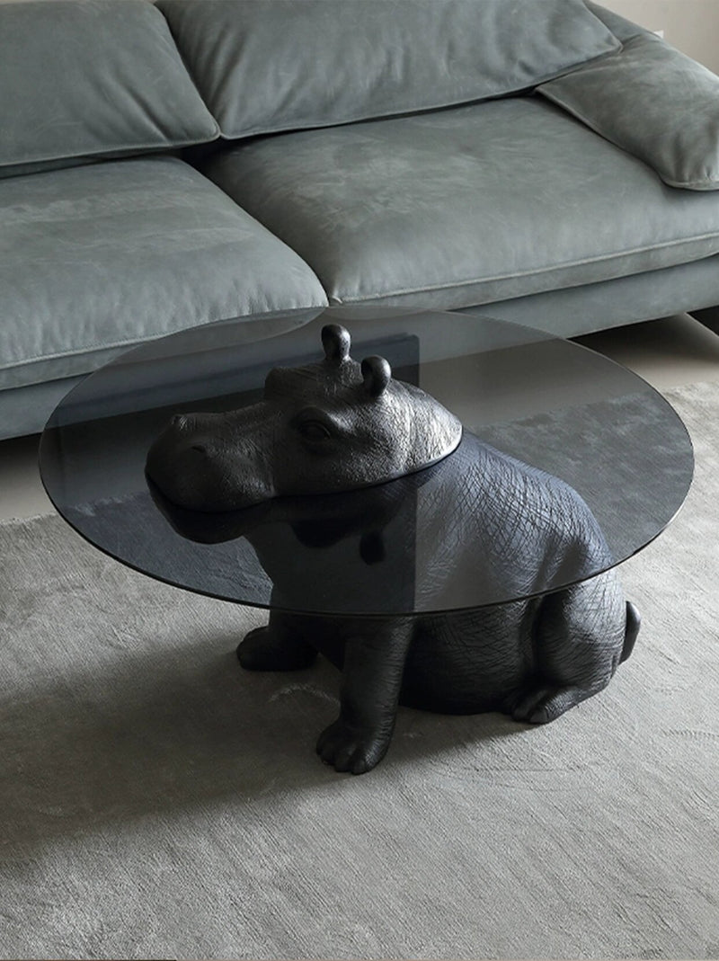 Hippo Coffee Table: A Fusion of Dynamic Sculpture and Modern Home Art