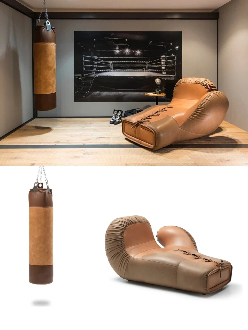 Komfort trifft auf Vitalität: Das einzigartige Boxhandschuh-Sofa