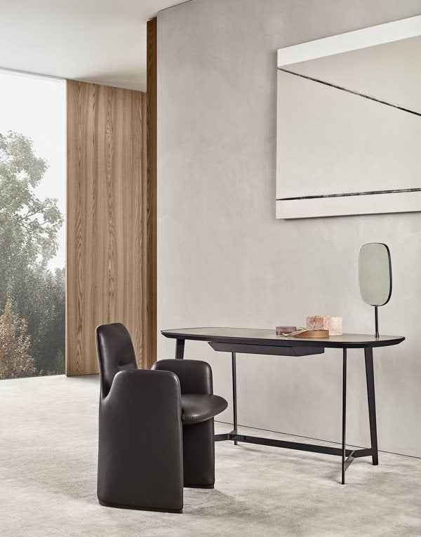 DZ-138 Minimalism Bookcase desk Microfiber saddle leather