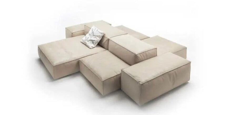 Minimalist Aesthetics: Multi-functional Modular Design of Tofu Block Sofa