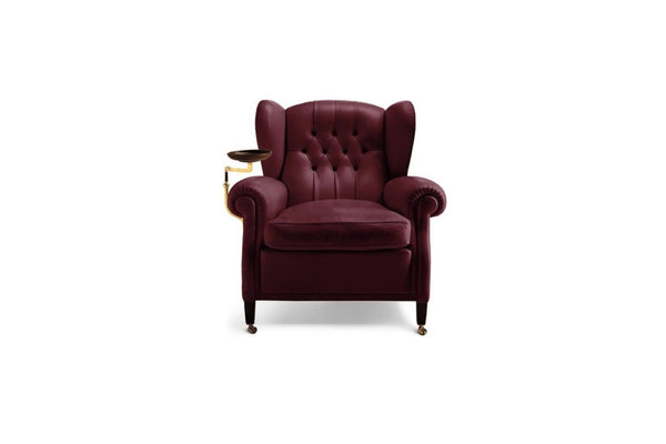 1919 Armchair With Plate - Top high end - Premium Leather - ChiuChiu Furniture chiuchiufurniture