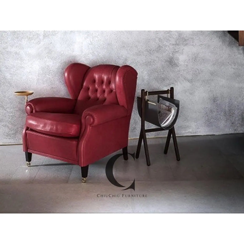 1919 Armchair With Plate - Top high end - Premium Leather - ChiuChiu Furniture