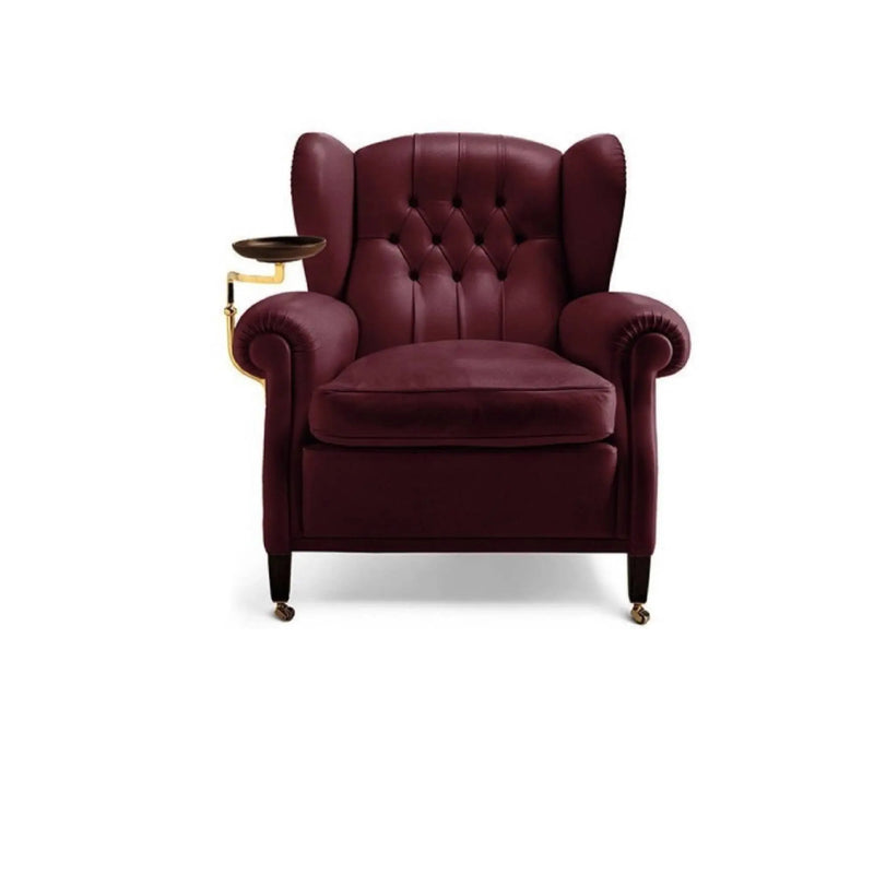 1919 Armchair With Plate - Top high end - Premium Leather - ChiuChiu Furniture chiuchiufurniture