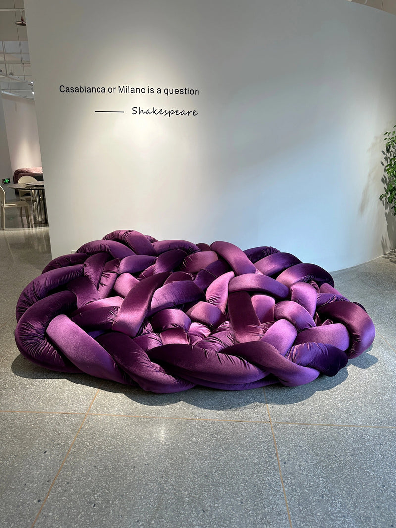 Boa Velvet Sofa: Luxurious Woven Nest, Free-Embrace Comfort Experience