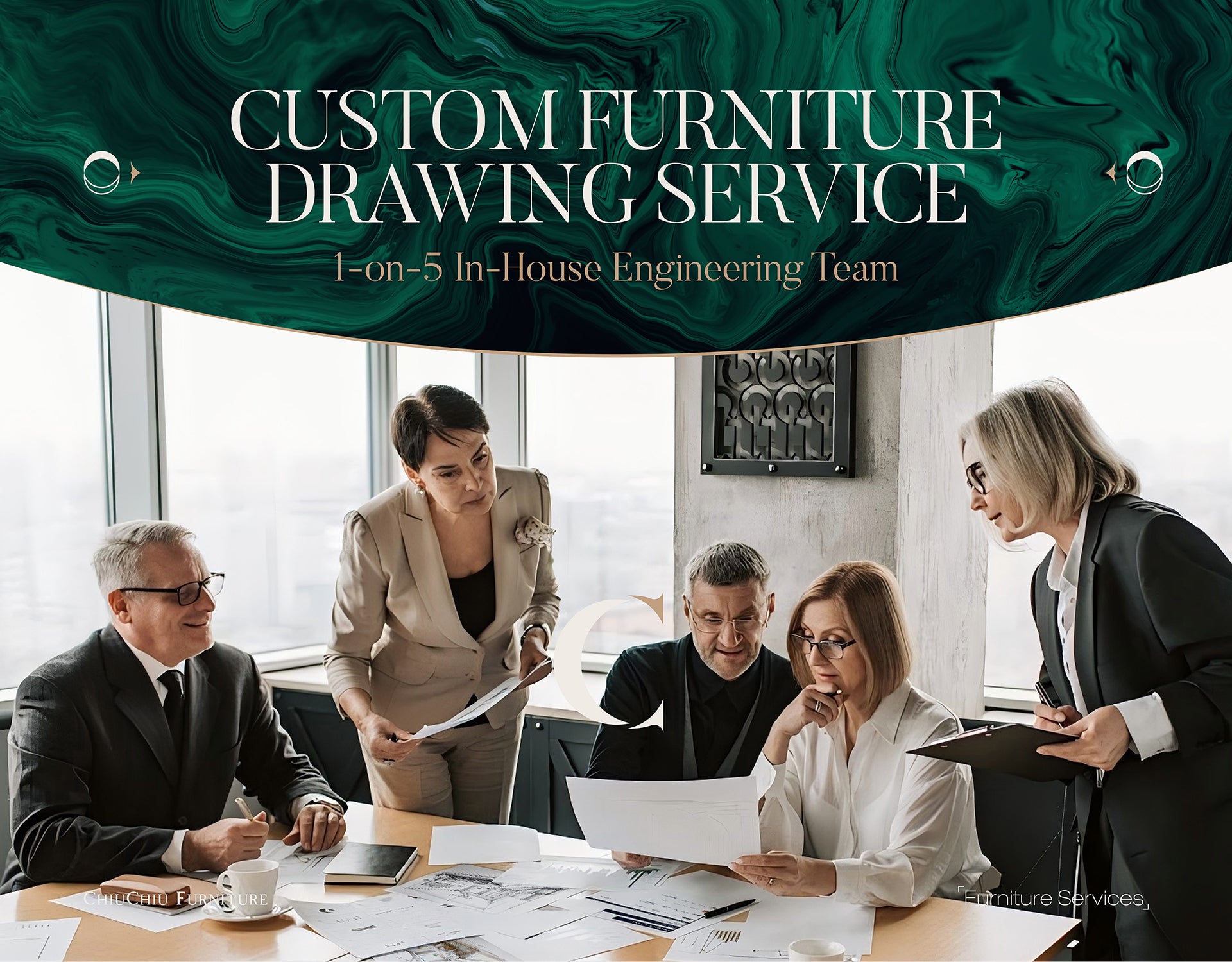[Custom Furniture Drawing Service] 1-on-5 In-House Engineering Team (Foshan Furniture Family Factories) - Chiuchiufurniture