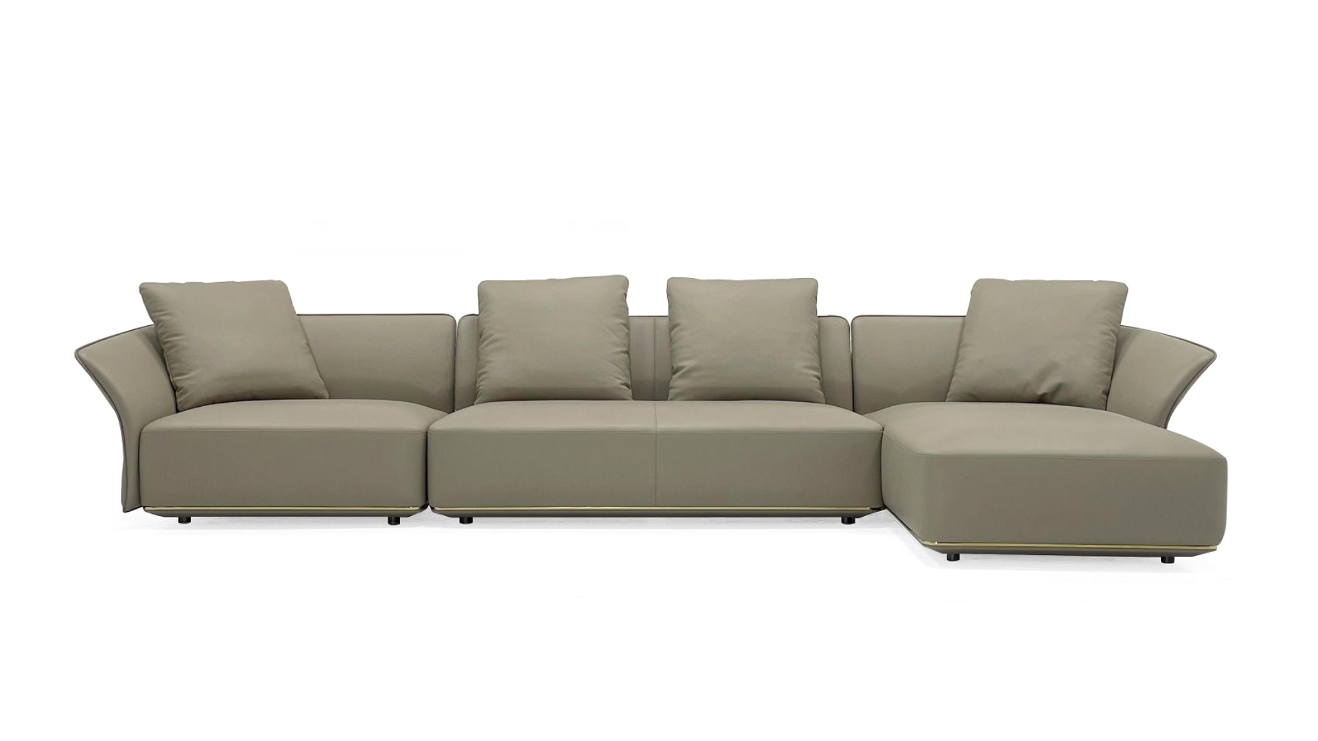 Contemporary Minimalist Leather Sofa: Elegance and Comfort Redefined WH313SF1R Sofa chiuchiufurniture