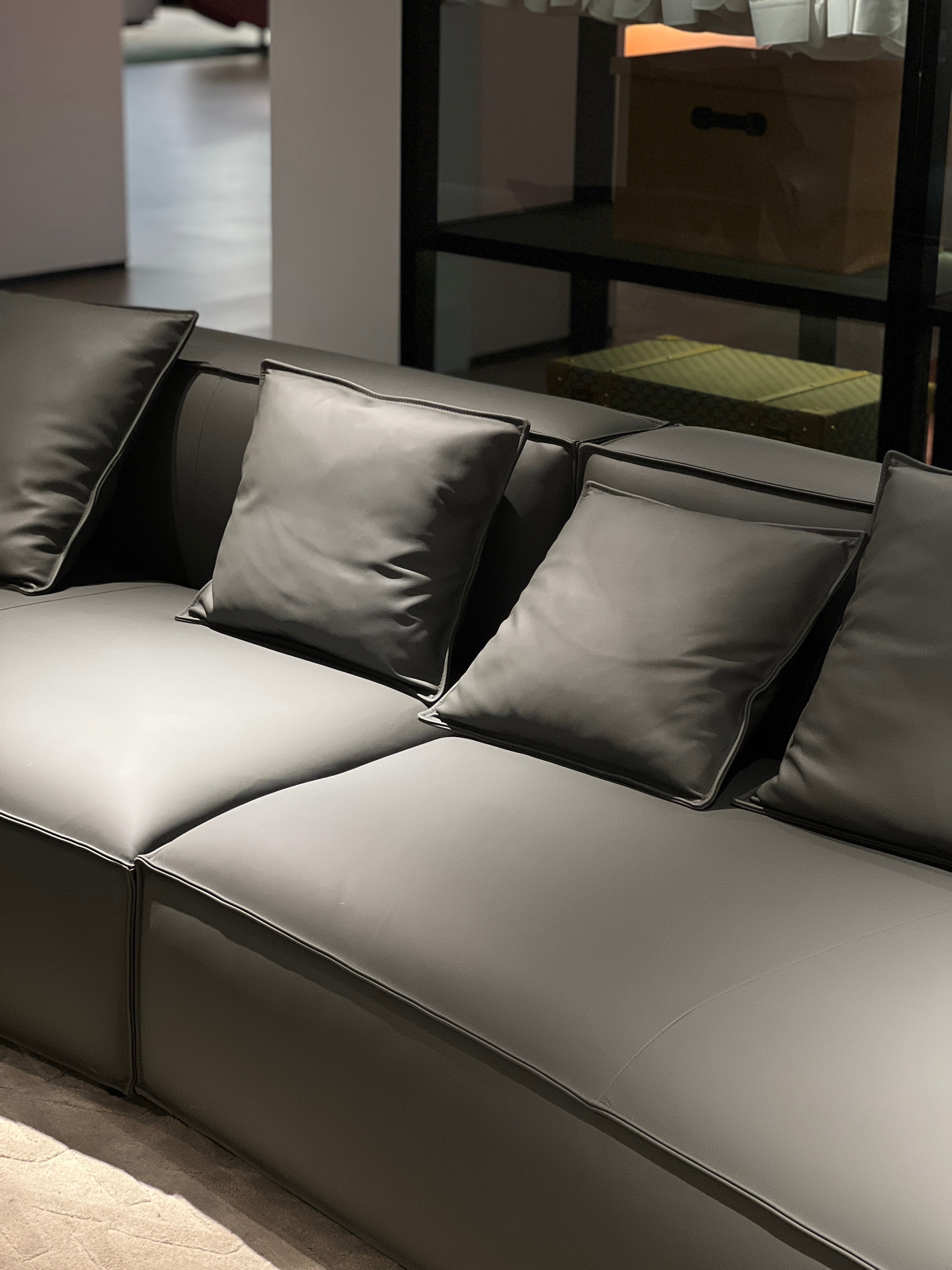 Modern Minimalist Full Leather Suitable for small apartments Sofa VJ2-2328 Sofa