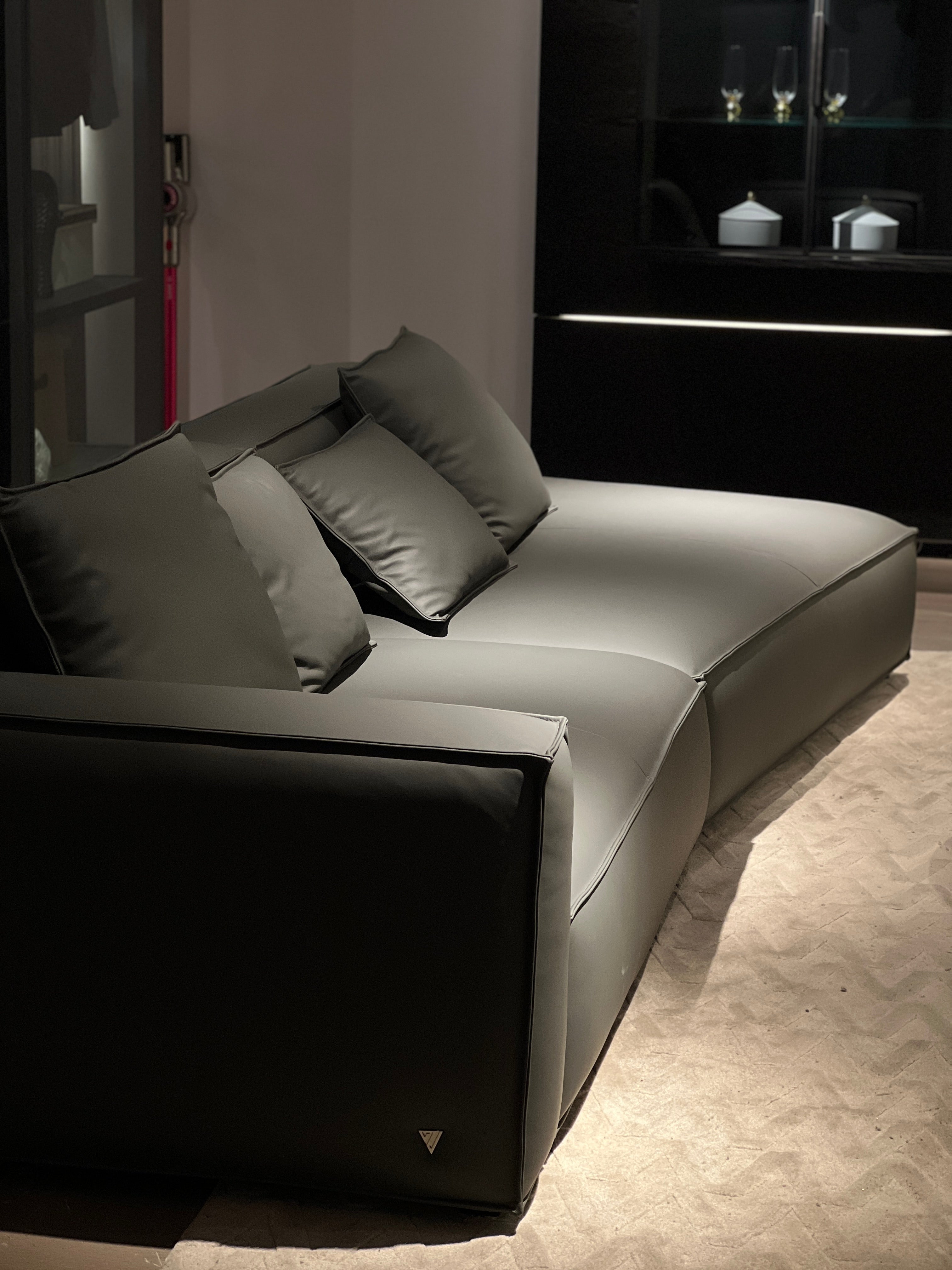 Modern Minimalist Full Leather Suitable for small apartments Sofa VJ2-2328 Sofa