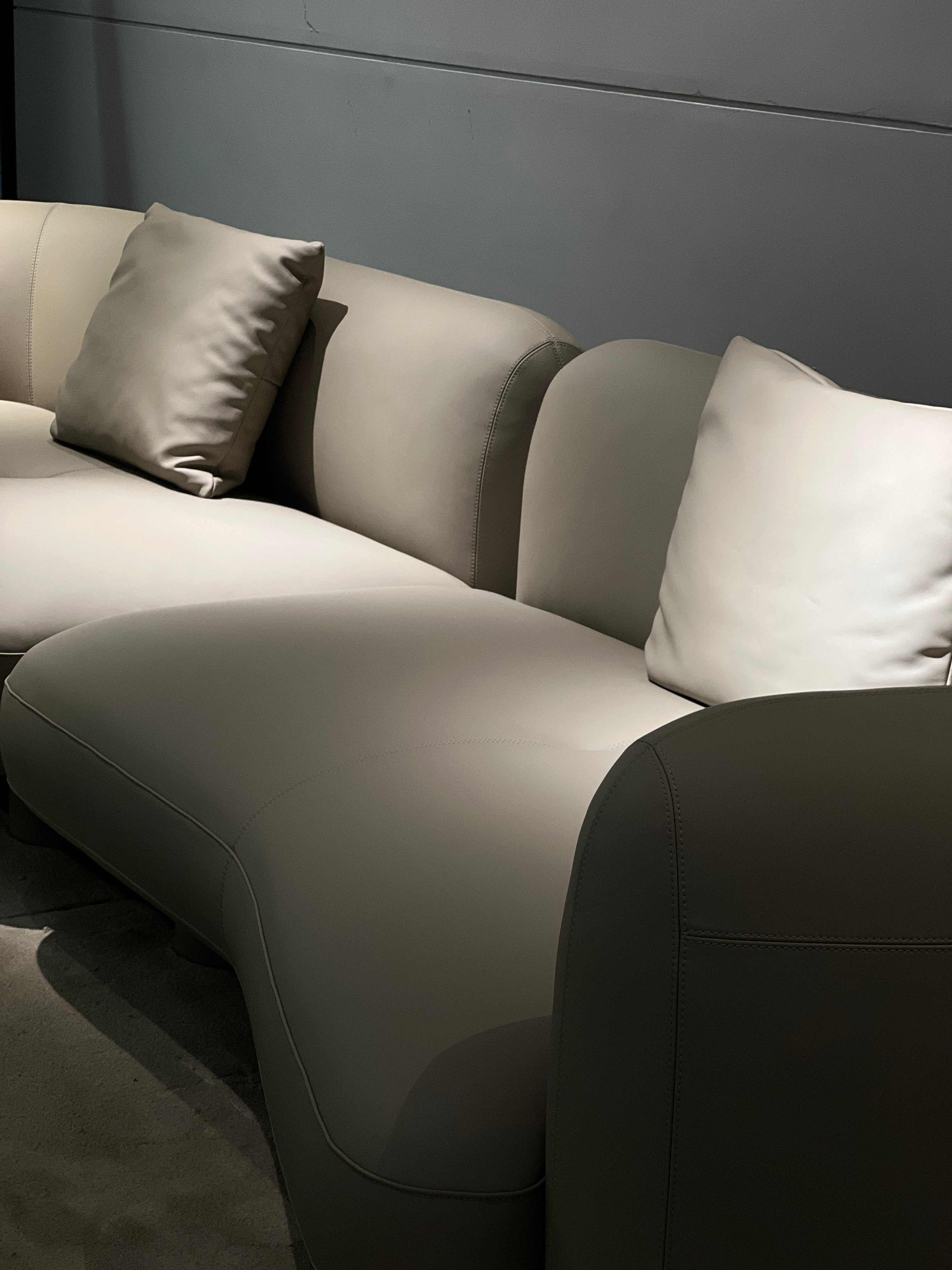 Modernes minimalistisches Sofa-Set Fortschrittliches Sofa im minimalistischen Volllederdesign VJ1-2329 Sofa