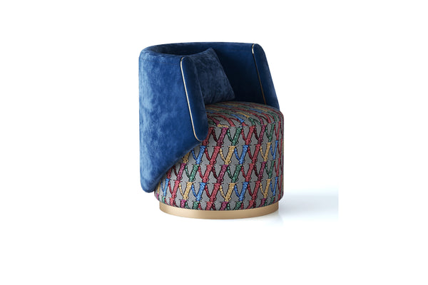 ltalian ILight Luxury Rmbroidery Fabric Leisure Chair WH310SF11B Lounger chair