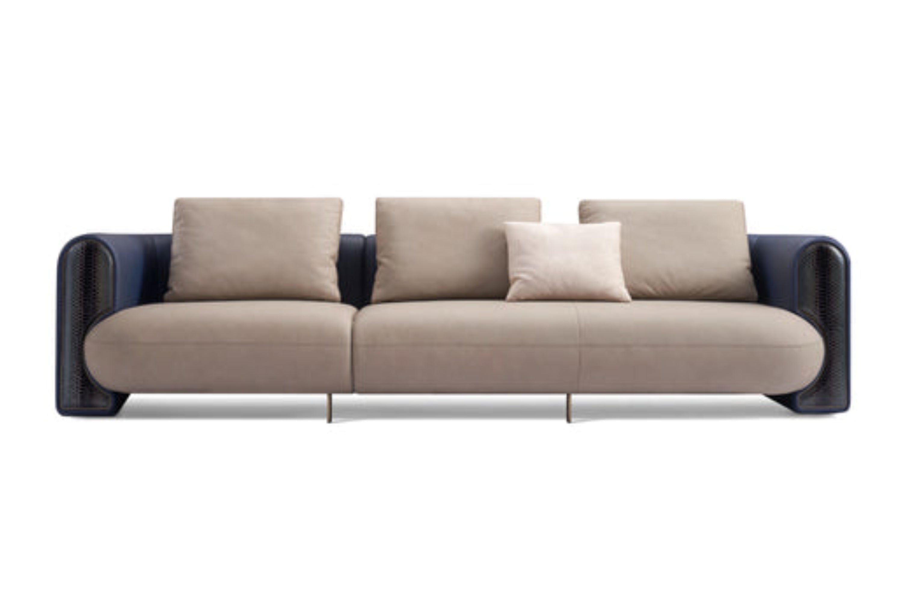 Italian minimalist AB04 leather sofa DJ5-052 Sofa DD